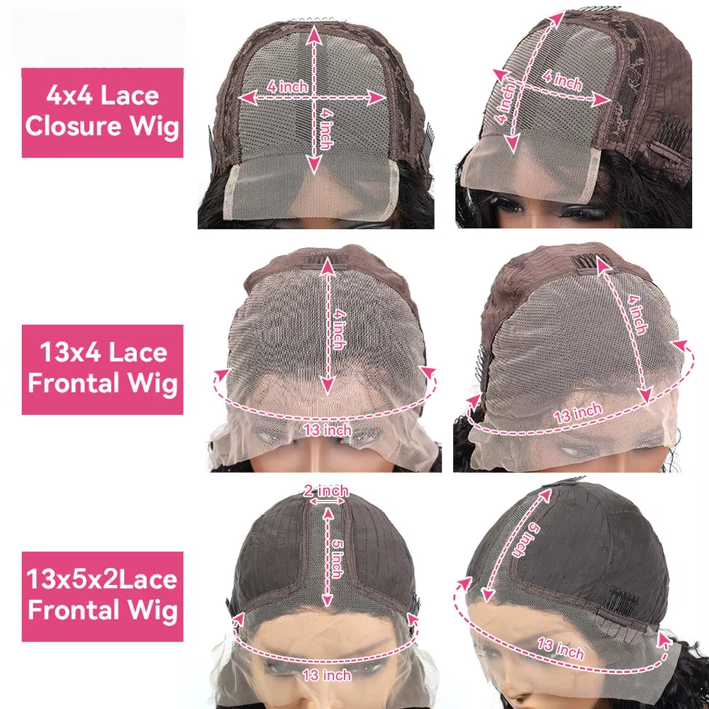 13X4 Lace Frontal Human Hair Wigs Deep Curly Short Curly Bob Wig for Black Women Brown Blonde Highlight Wig Human Hair Full Wig