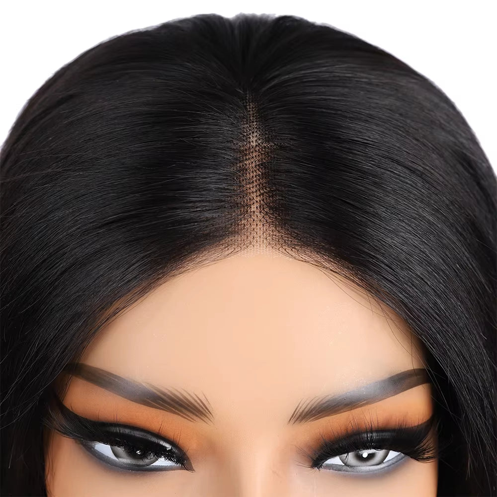 Wear and Go Glueless Wigs Human Hair Bob Straight Pre Cut Lace Front Wigs Human Hair Upgraded No Glue Lace Front Wigs for Women